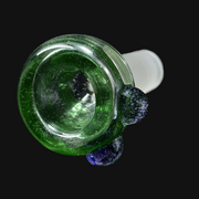Westie Glass 14mm Slide - Green/Purple #1 1