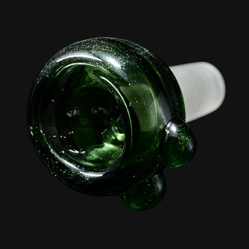 Westie Glass 14mm Slide - Green Stardust 1