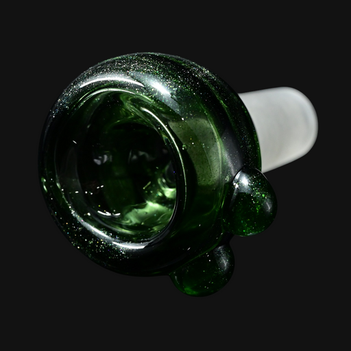 Westie Glass 14mm Slide - Green Stardust 1