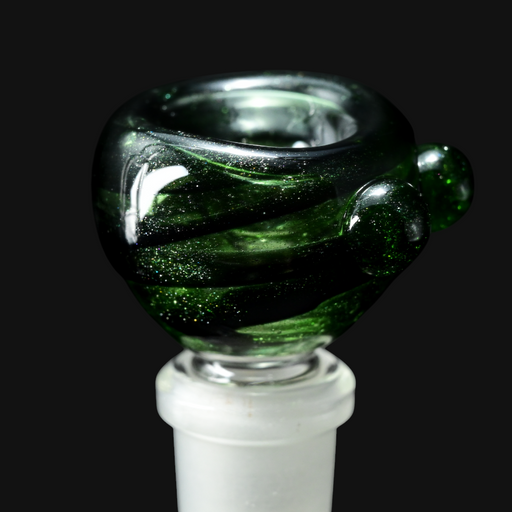 Westie Glass 14mm Slide - Green Stardust