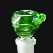 Westie Glass 14mm Slide - Green Stardust/Slyme 1