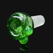Westie Glass 14mm Slide - Green Stardust/Slyme 6