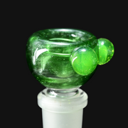 Westie Glass 14mm Slide - Green Stardust/Slyme 7