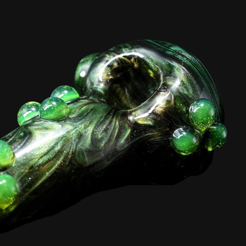 Westie Glass Extreme Green Spoon 2