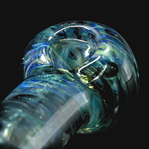 Westie Glass Wrap & Rake/Clear Spoon - Blue/Fume 1