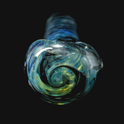 Westie Glass Wrap & Rake/Clear Spoon - Blue/Fume 2