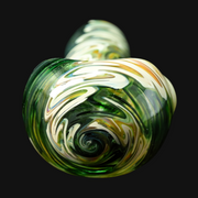 Westie Glass Wrap & Rake/Clear Spoon - Green/Sand 2