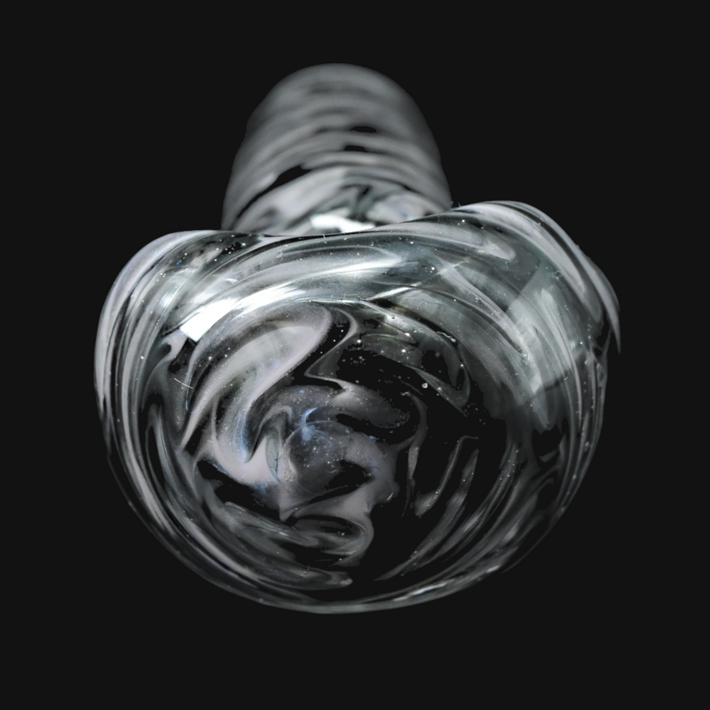 Westie Glass Wrap & Rake/Clear Spoon - Pink/Black 2