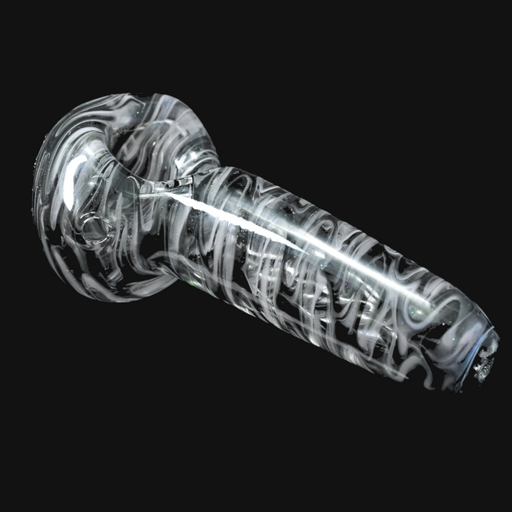 Westie Glass Wrap & Rake/Clear Spoon - Pink/Black