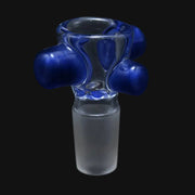 Zombie Hand 18mm Bowl Color Accents Blue Satin