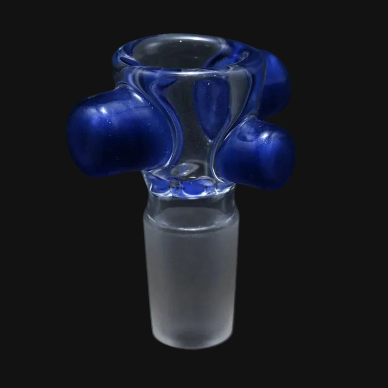  Zombie Hand 18mm Bowl Color Accents Blue Satin