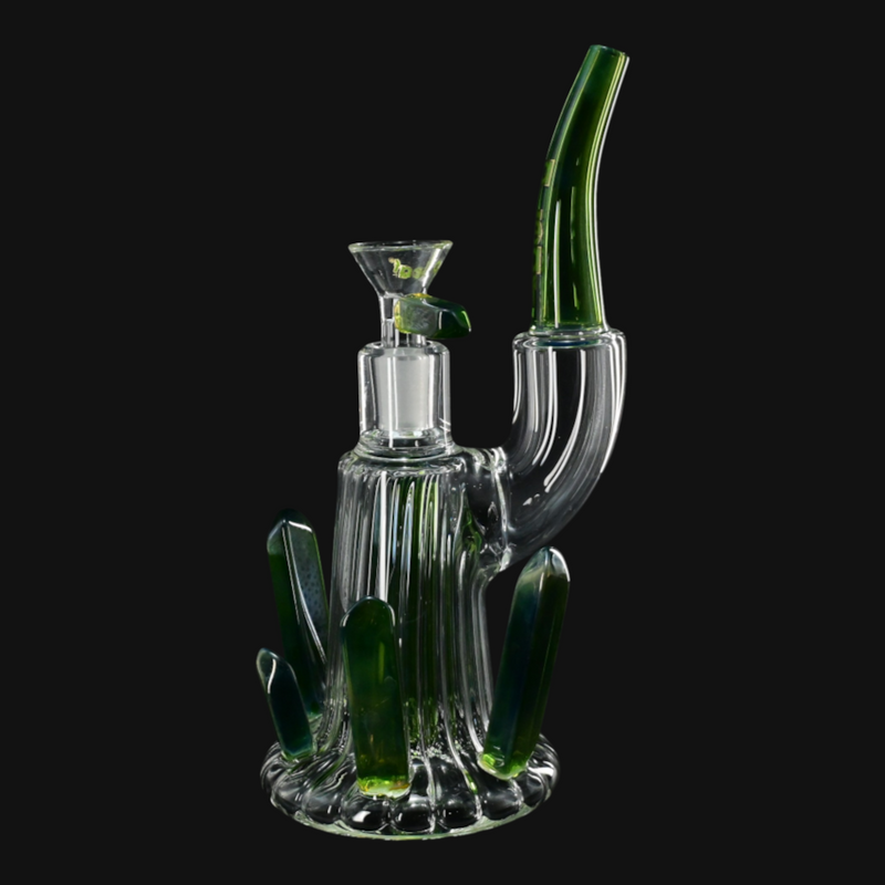 aLeaf Gem Accent Bubbler green