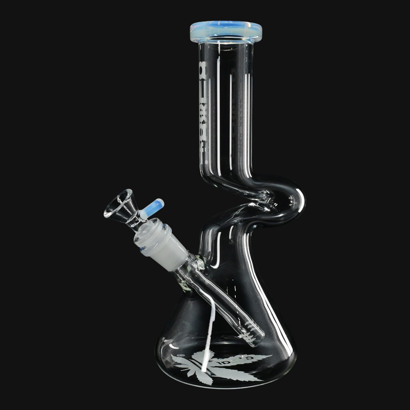 aLeaf Kink Neck Beaker purple white