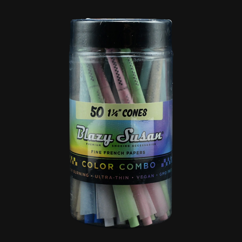 blazy susan color combo paper cones jar 1 1/4
