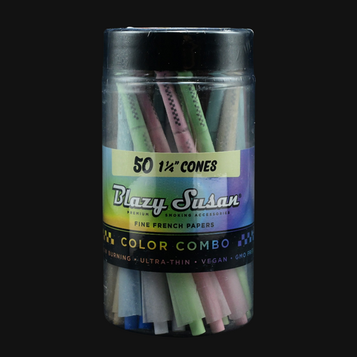 blazy susan color combo paper cones jar 1 1/4