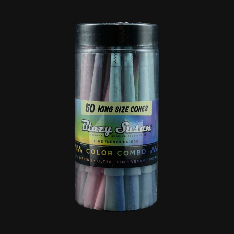 blazy susan color combo paper cones jar king size