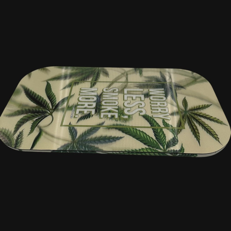 Worry Less Smoke More Rolling Tray