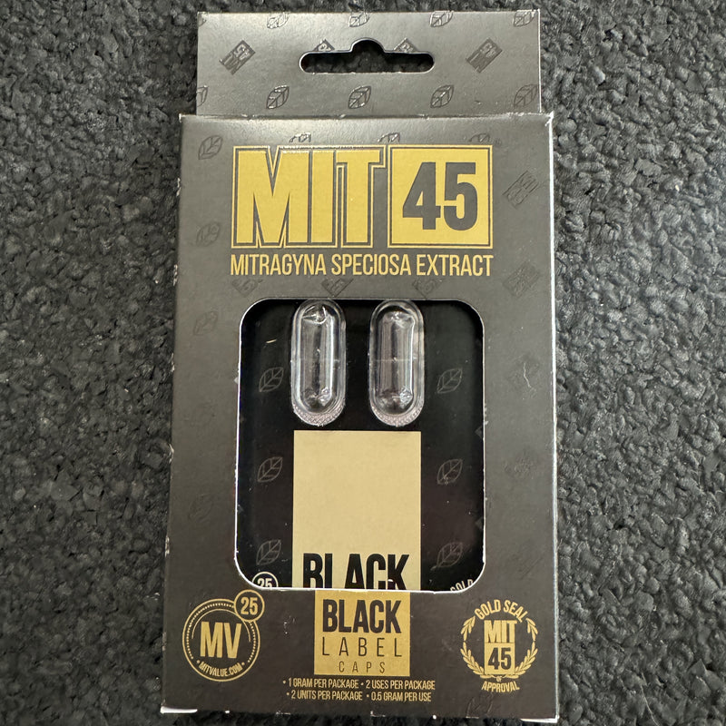 MIT45 Black Label Caps 2 ct