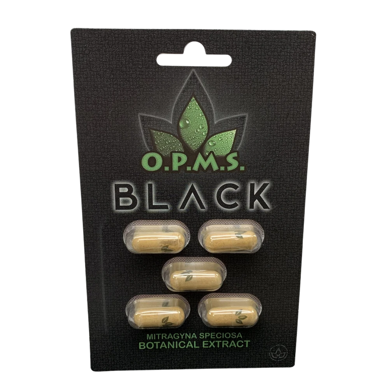 O.P.M.S. Black Kratom Extract Capsules