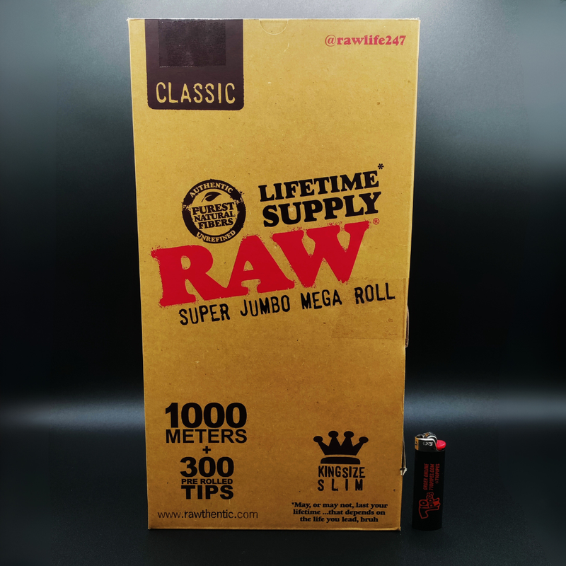 Raw Lifetime Supply Paper Box