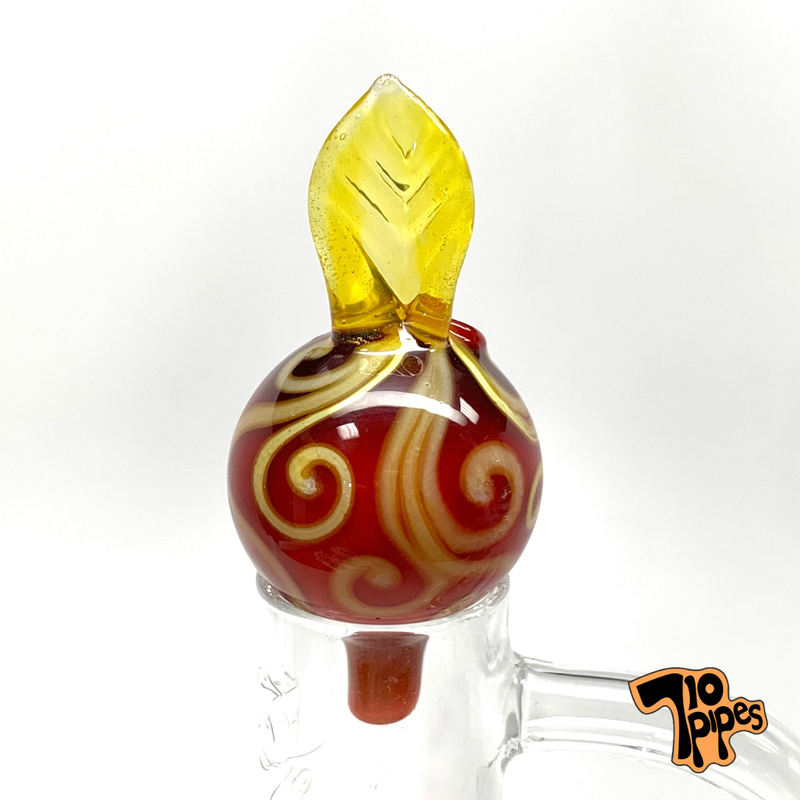 Lyric Bubble Cap Fancy (Red & Gold)