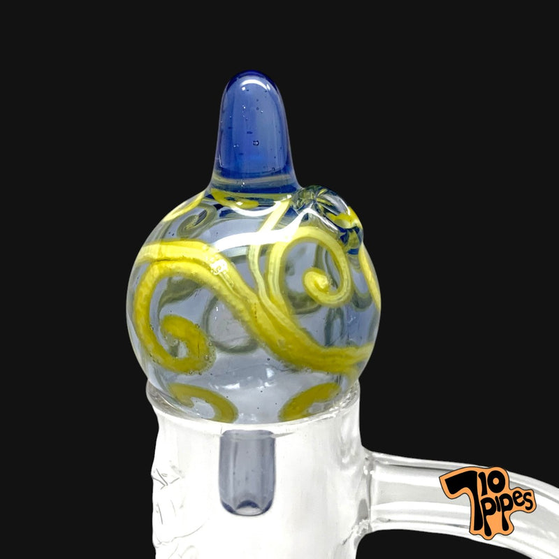 Lyric Bubble Cap Fancy (Blue & Yellow)