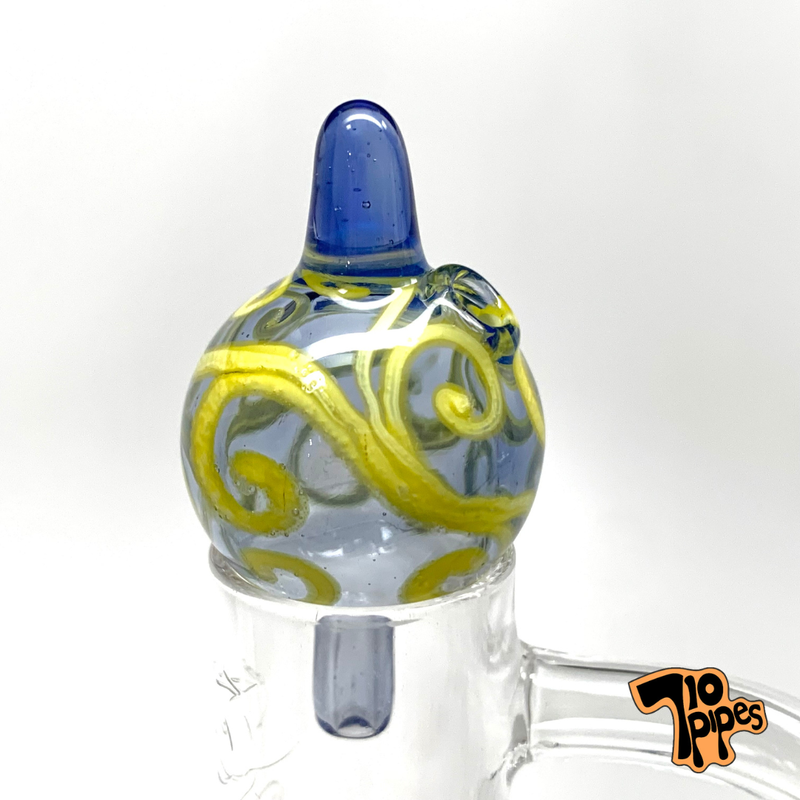 Lyric Bubble Cap Fancy (Blue & Yellow)