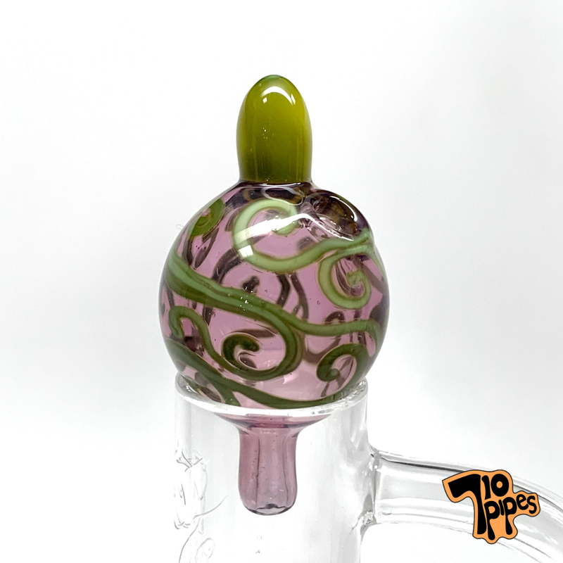 Lyric Bubble Cap Fancy (Purple & Green)