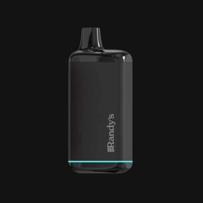 Black Randy's Inspo 510 battery for concentrate cartridges, sold at 710 Pipes Smoke Shop with a sleek, compact design.