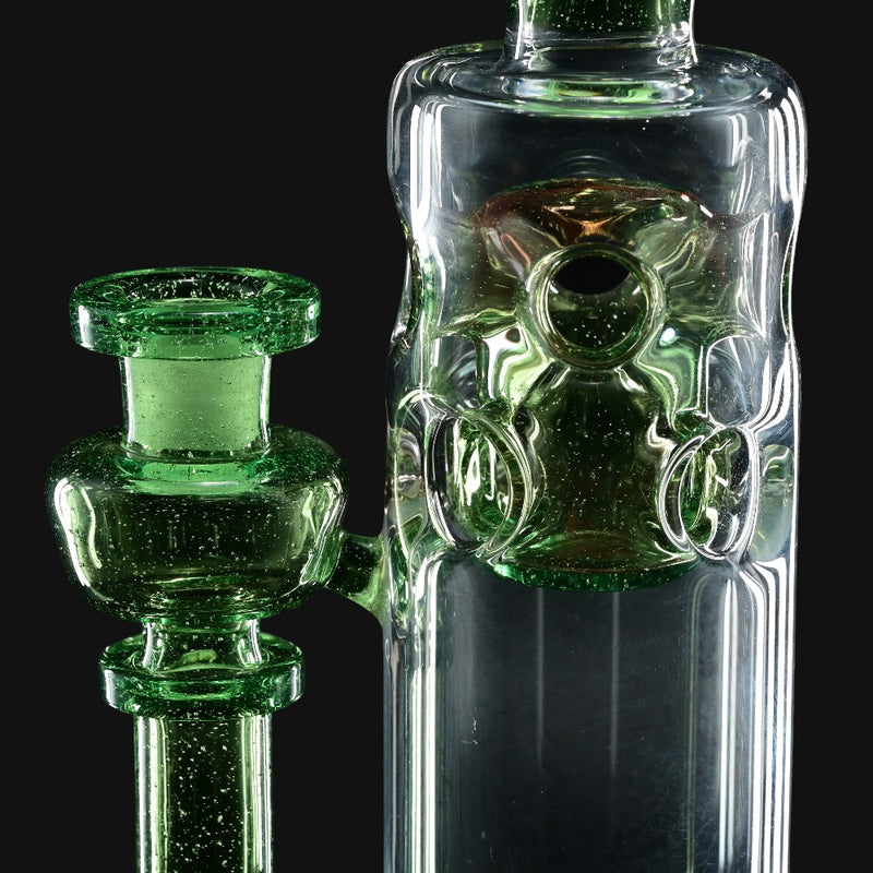 Red Tail Glass Mini Fab Stack Green