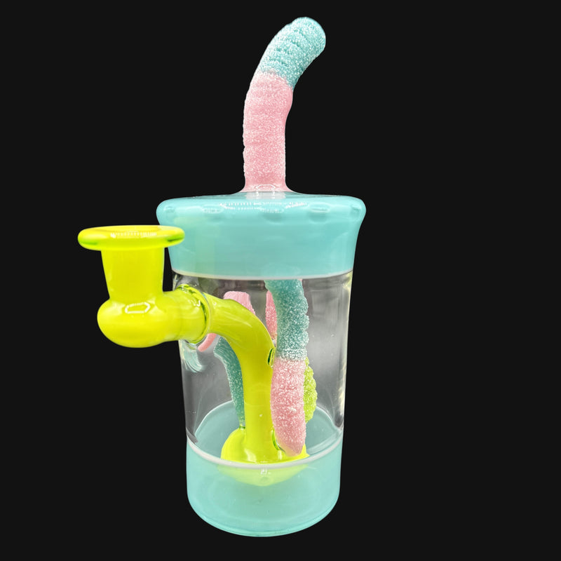 Emperial Glass Cup- Green/Teal