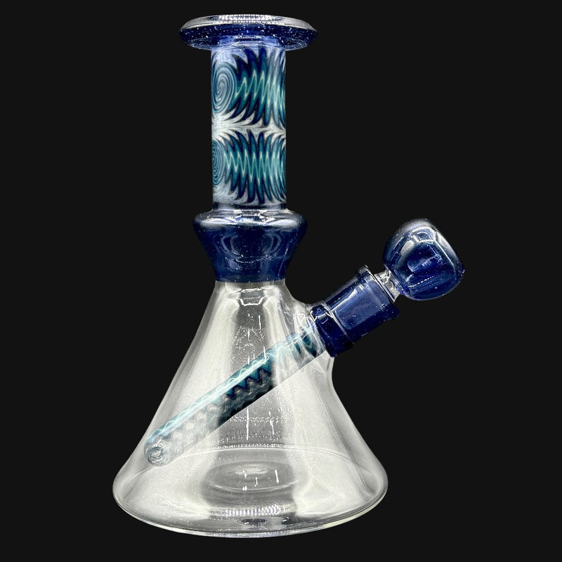 Fogz Glass Wig Wag Beaker (Blue)