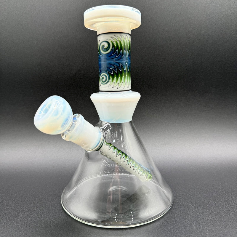 Fogz Glass Wig Wag Beaker (White)