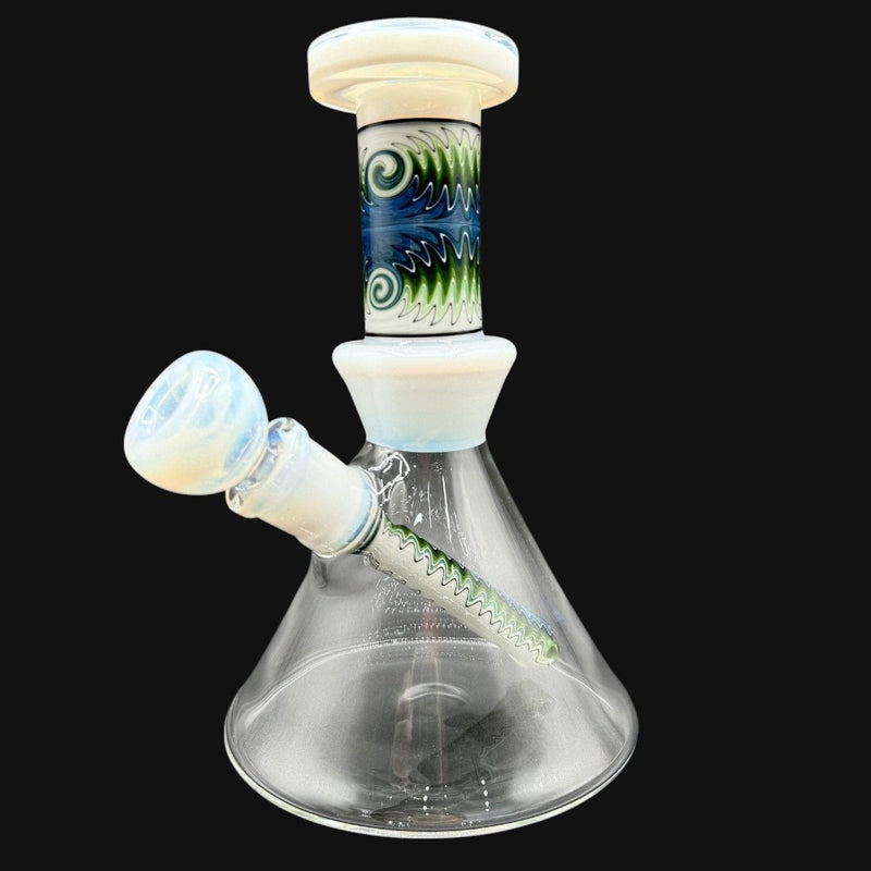 Fogz Glass Wig Wag Beaker (White)
