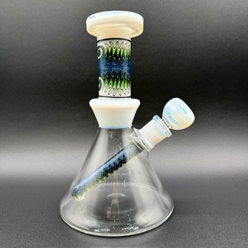 Fogz Glass Wig Wag Beaker (White)