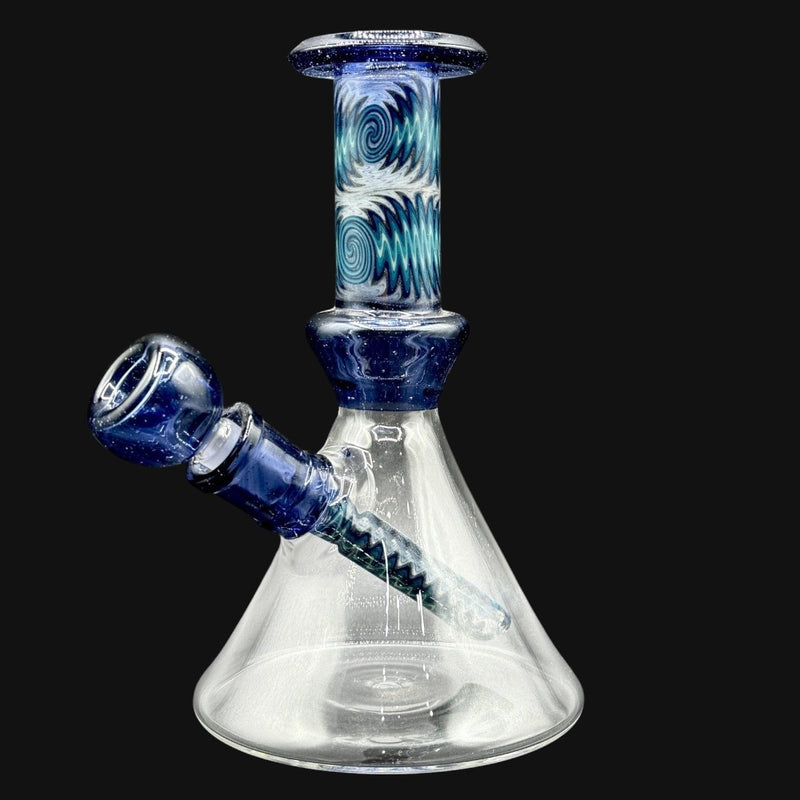 Fogz Glass Wig Wag Beaker (Blue)