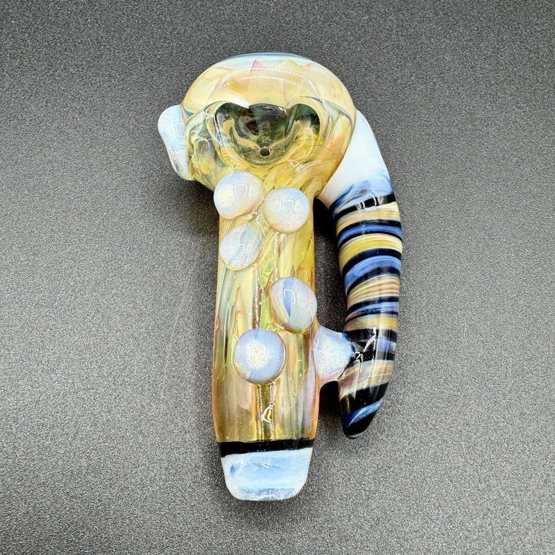 Westie Fumed Window Spoon w/ Horn and Dots #1