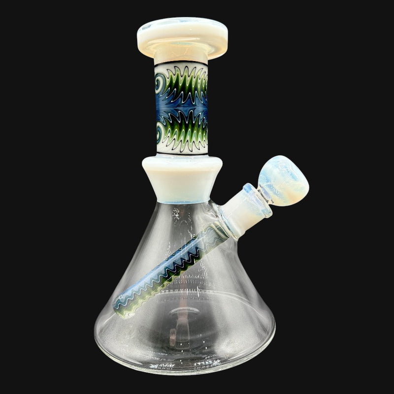 Fogz Glass Wig Wag Beaker (White)