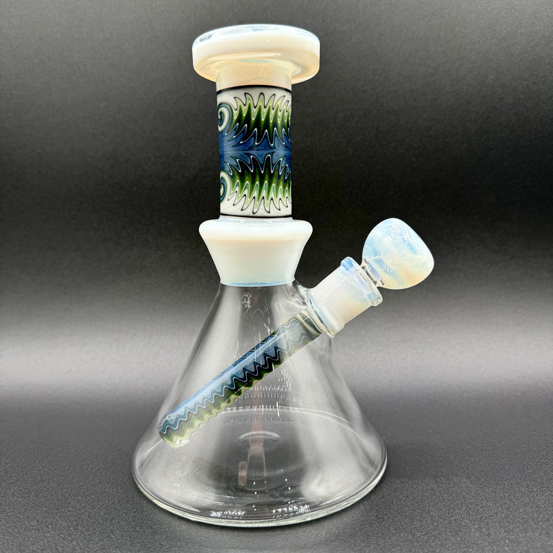 Fogz Glass Wig Wag Beaker (White)