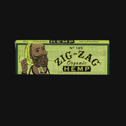front view of zig zag organic hemp 1 & 1/4 size cigarette joint rolling papers