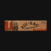front view of zig zag unbleached king size cigarette joint rolling papers