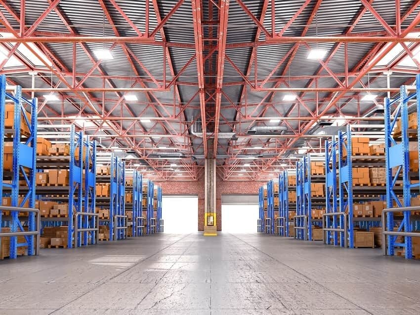 Mile High Labs' Broomfield, CO warehouse with boxes