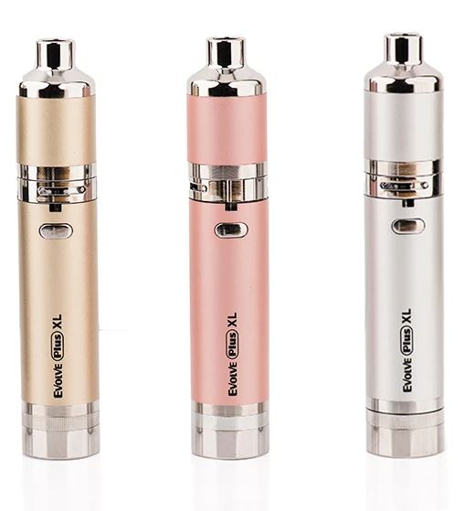 Yocan Evolve Plus XL Vaporizer Models in Rose Gold, Silver and Gold
