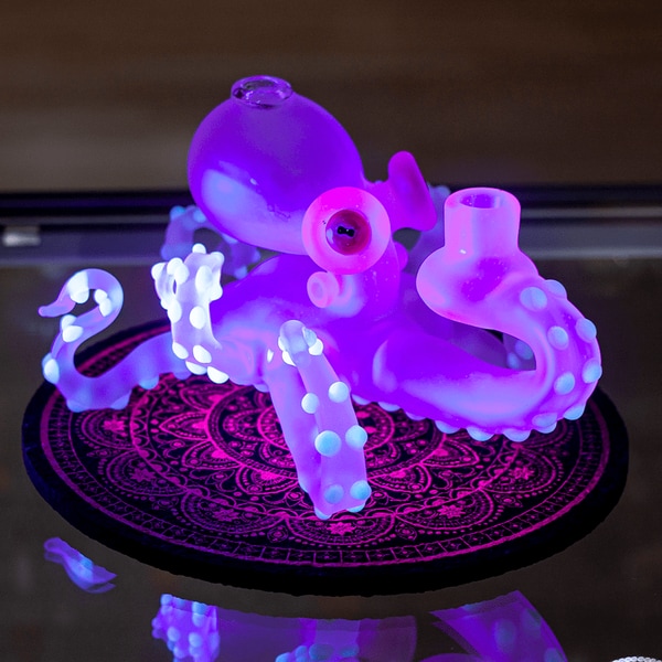 Full Lucy Octopus Dab Rig by Pacini Glass