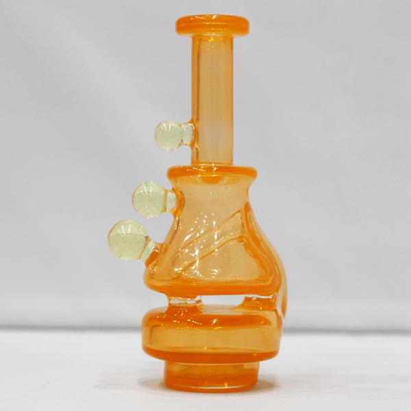 Orange water pipe with yellow accents