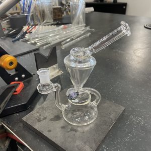 710 Pipes Studios Marble Accented Recycler - SOLD