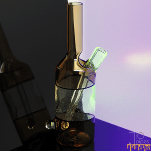 Glass Mechanic Bi-Color UV Sake Bottle
