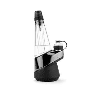 Puffco Peak electric dab rig with a travel glass attachment