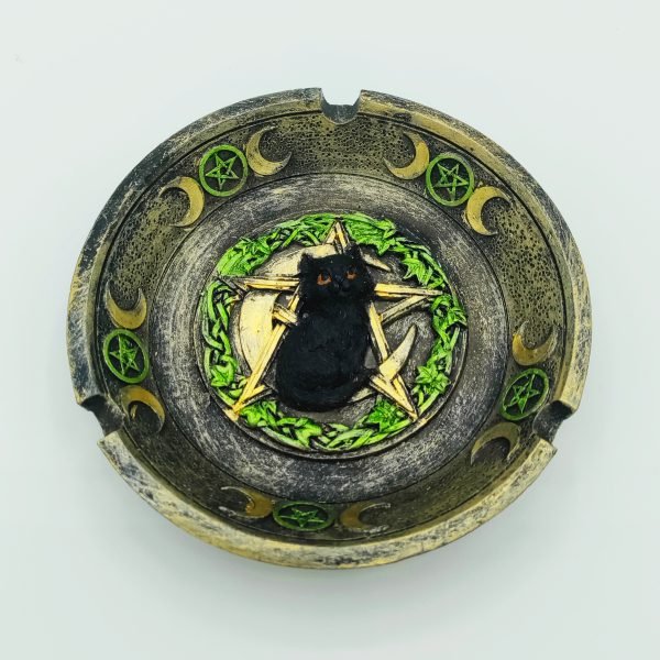 Black Cat Pentagram Ashtray
