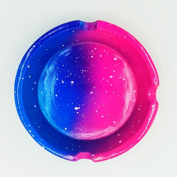 Vibrant Galaxy Ashtray 4"